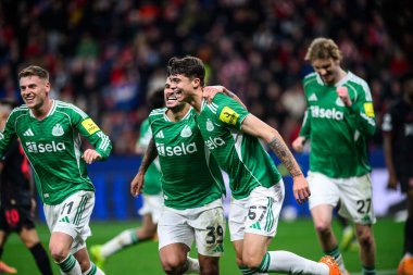 LEVERKUSEN, GERMANY - 10 DECEMBER, 2025: Lewis Miley, goal - UEFA Champions League, match Bayer 04 Leverkusen vs Newcastle United at BayArena.