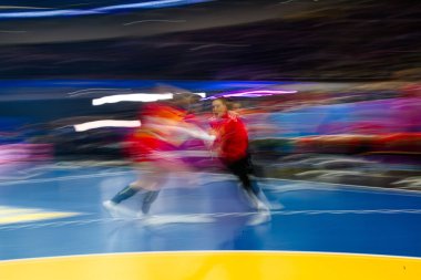 DORTMUND, GERMANY - 9 ARALIK 2025: - 2025 Dünya Bayanlar Hentbol Şampiyonası Norveç Karadağ 'a karşı Westfallenhalle' de.