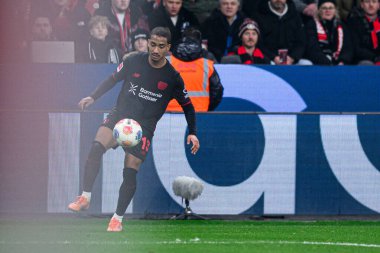 LEVERKUSEN, GERMANY - 13 Aralık 2025: Arthur - Bundesliga maçı Bayer 04 Leverkusen, Bayarena 'da 1.FC Koeln' e karşı.