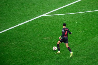 LEVERKUSEN, GERMANY - 13 ARALIK 2025: Jarell Quansah - Bundesliga maçı Bayer 04 Leverkusen 'e karşı Bayena' da 1.FC Koeln.