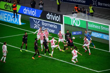 LEVERKUSEN, GERMANY - 13 Aralık 2025: - Bundesliga maçı Bayer 04 Leverkusen 1.FC Koeln 'e karşı Bayarena' da.