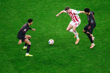 LEVERKUSEN, GERMANY - 13 ARALIK, 2025: Marius Bulter - Bundesliga maçı Bayer 04 Leverkusen-1.FC Koeln.