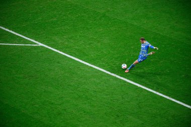 LEVERKUSEN, GERMANY - 13 ARALIK 2025: Marvin Schwabe - Bundesliga maçı Bayer 04 Leverkusen 1.FC Koeln 'e karşı Bayena' da.