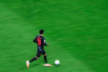 LEVERKUSEN, GERMANY - 13 ARALIK 2025: Malik Tillman - Bundesliga maçı Bayer 04 Leverkusen 1.FC Koeln 'e karşı Bayarena' da.