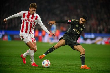 COLOGNE, Almanya - 20 ARALIK, 2025 Sebastian Sebulonsen, Livan Burcu - 1. Bundesliga maçı 1.FC Koeln 1 'e karşı. FC Union Berlin, Rhein Enerji Stadyumu.