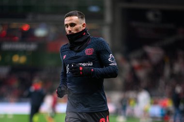 LEVERKUSEN, Almanya - 10 HAZİRAN, 2026 Aleix Garcia - 1. Bundesliga maçı Bayer 04 Leverkusen, Bayarena 'da Vfb Stuttgart' a karşı..