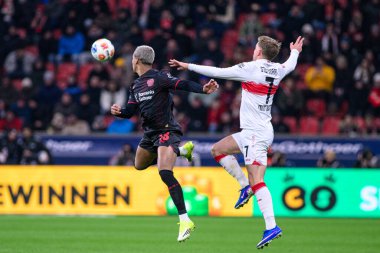 LEVERKUSEN, ALMANY - 10 HAZİRAN, 2026: Arthur, Maximilian Mittelstaedt - 1. Bundesliga maçı Bayer 04 Leverkusen, Bayarena 'da Vfb Stuttgart' a karşı..