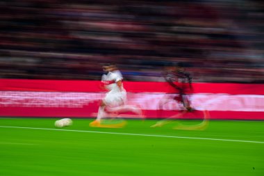 LEVERKUSEN, Almanya - 10 HAZİRAN, 2026 Jeanuel Belocian, Jamie Leweling - 1. Bundesliga maçı Bayer 04 Leverkusen, Bayarena 'da Vfb Stuttgart' a karşı..