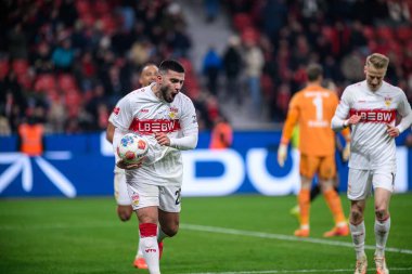 LEVERKUSEN, ALMANY - 10 HAZİRAN, 2026: Deniz Undav, gol - 1. Bundesliga maçı Bayer 04 Leverkusen, Bayarena 'da Vfb Stuttgart' a karşı..