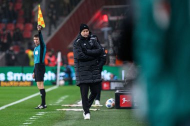 LEVERKUSEN, ALMANY - 10 HAZİRAN, 2026 Kasper Hjulmand - 1. Bundesliga maçı Bayer 04 Leverkusen, Bayarena 'da Vfb Stuttgart' a karşı..