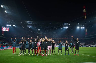 COLOGNE, GERMANY - 14 Ocak 2026: 1 Bundesliga futbol maçı. FC Koeln, FC Bayern Münih 'e karşı. Rhein Enerji Stadyumunda