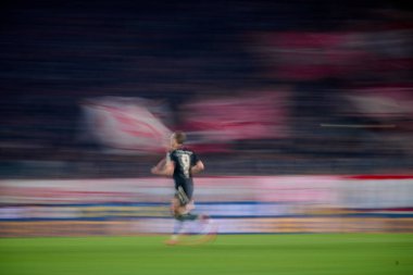 COLOGNE, GERMANY - 14 Ocak 2026: 1 Bundesliga futbol maçı. FC Koeln, FC Bayern Münih 'e karşı. Rhein Enerji Stadyumunda