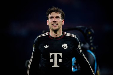 COLOGNE, Almanya - 14 Ocak 2026: Leon Goretzka, 1.Bundesliga 1. FC Koeln, FC Bayern Münih 'e karşı. Rhein Enerji Stadyumunda
