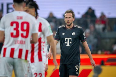 COLOGNE, ALMANY - 14 Ocak 2026: Harry Kane, 1.Bundesliga 1. FC Koeln, FC Bayern Münih 'e karşı. Rhein Enerji Stadyumunda