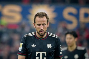 COLOGNE, ALMANY - 14 Ocak 2026: Harry Kane, 1.Bundesliga 1. FC Koeln, FC Bayern Münih 'e karşı. Rhein Enerji Stadyumunda