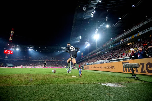COLOGNE, GERMANY - 14 Ocak 2026: 1 Bundesliga futbol maçı. FC Koeln, FC Bayern Münih 'e karşı. Rhein Enerji Stadyumunda