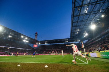 COLOGNE, Almanya - 17 Ocak 2026: Alessio Castro-Montes, 1.Bundesliga futbol maçı 1. FC Koeln 1 'e karşı. Rhein Enerji Stadyumunda FSV Mainz 05