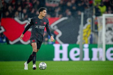 LEVERKUSEN, GERMANY - 28 HAZİRAN, 2026: Jarell Quansah - Bayer 04 Leverkusen ile Villareal FC arasında oynanan UEFA Şampiyonlar Ligi maçı.