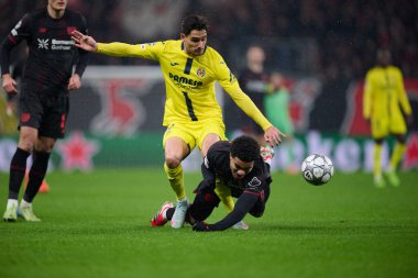LEVERKUSEN, GERMANY - 28 HAZİRAN, 2026: Malik Tillman - Bayer 04 Leverkusen ile Villareal FC arasındaki UEFA Şampiyonlar Ligi maçı.