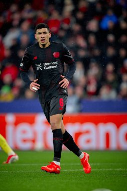 LEVERKUSEN, GERMANY - 28 HAZİRAN, 2026: Equi Fernandez - Bayer 04 Leverkusen ile Villareal FC arasındaki UEFA Şampiyonlar Ligi maçı.