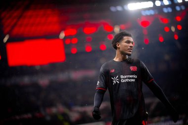 LEVERKUSEN, GERMANY - 28 HAZİRAN, 2026: Malik Tillman - Bayer 04 Leverkusen ile Villareal FC arasındaki UEFA Şampiyonlar Ligi maçı.