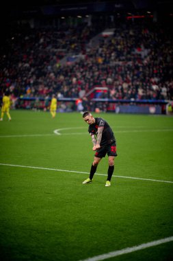 LEVERKUSEN, GERMANY - 28 HAZİRAN, 2026: Alejandro Grimaldo - Bayer 04 Leverkusen ile Villareal FC arasındaki UEFA Şampiyonlar Ligi maçı.