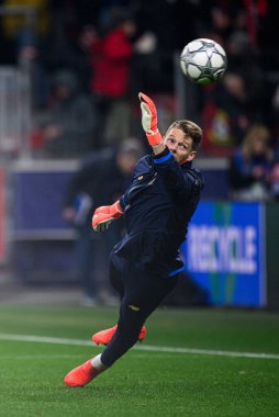 LEVERKUSEN, GERMANY - 28 HAZİRAN, 2026: Jonas Omlin - Bayer 04 Leverkusen ile Villareal FC arasındaki UEFA Şampiyonlar Ligi maçı.