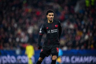 LEVERKUSEN, GERMANY - 28 HAZİRAN, 2026: Malik Tillman - Bayer 04 Leverkusen ile Villareal FC arasındaki UEFA Şampiyonlar Ligi maçı.