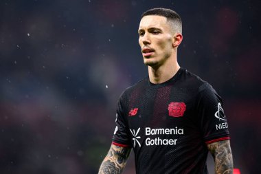 LEVERKUSEN, GERMANY - 28 HAZİRAN, 2026: Alejandro Grimaldo - Bayer 04 Leverkusen ile Villareal FC arasındaki UEFA Şampiyonlar Ligi maçı.