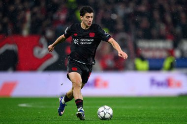 LEVERKUSEN, GERMANY - 28 HAZİRAN, 2026: İbrahim Maza - Bayer 04 Leverkusen ile Villareal FC arasındaki UEFA Şampiyonlar Ligi maçı Bayena 'da.