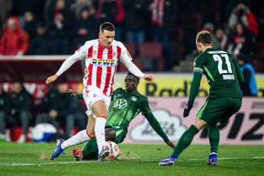 KOLOGNE, Almanya - 30 HAZİRAN, 2026: 1 dedi El Mala. Bundesliga futbol maçı 1. FC Koeln, VfL Wolfsburg 'a karşı. Rhein Enerji Stadyumunda.