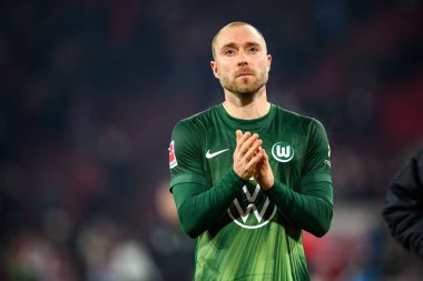 COLOGNE, Almanya - 30 HAZİRAN, 2026 Christian Eriksen - 1. Bundesliga futbol maçı 1. FC Koeln, VfL Wolfsburg 'a karşı. Rhein Enerji Stadyumunda.