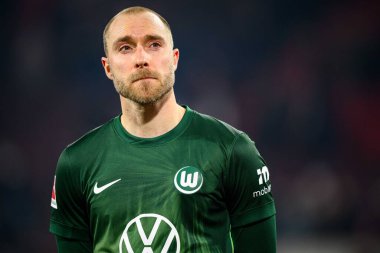 COLOGNE, Almanya - 30 HAZİRAN, 2026 Christian Eriksen - 1. Bundesliga futbol maçı 1. FC Koeln, VfL Wolfsburg 'a karşı. Rhein Enerji Stadyumunda.