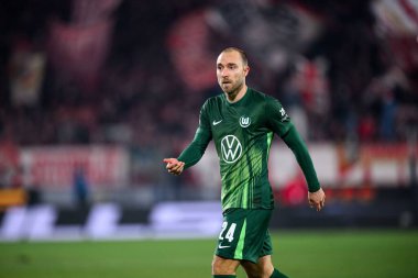 COLOGNE, Almanya - 30 HAZİRAN, 2026 Christian Eriksen - 1. Bundesliga futbol maçı 1. FC Koeln, VfL Wolfsburg 'a karşı. Rhein Enerji Stadyumunda.