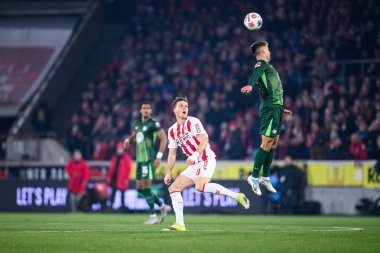 Kolej, Almanya - 30 HAZİRAN, 2026: - 1. Bundesliga futbol maçı 1. FC Koeln, VfL Wolfsburg 'a karşı. Rhein Enerji Stadyumunda.