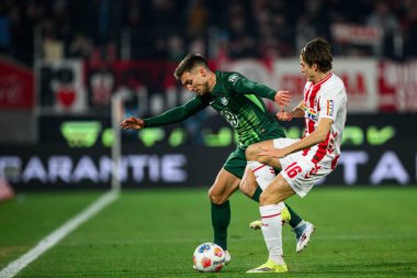 Kolej, Almanya - 30 HAZİRAN, 2026: - 1. Bundesliga futbol maçı 1. FC Koeln, VfL Wolfsburg 'a karşı. Rhein Enerji Stadyumunda.