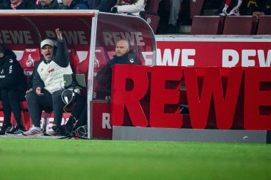 COLOGNE, Almanya - 30 HAZİRAN, 2026: Lukas Kwasniok - 1. Bundesliga futbol maçı 1. FC Koeln, VfL Wolfsburg 'a karşı. Rhein Enerji Stadyumunda.