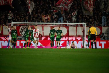 Kolej, Almanya - 30 HAZİRAN, 2026: - 1. Bundesliga futbol maçı 1. FC Koeln, VfL Wolfsburg 'a karşı. Rhein Enerji Stadyumunda.