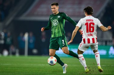 COLOGNE, Almanya - 30 HAZİRAN, 2026: Kilian Fischer - 1. Bundesliga futbol maçı 1. FC Koeln, VfL Wolfsburg 'a karşı. Rhein Enerji Stadyumunda.