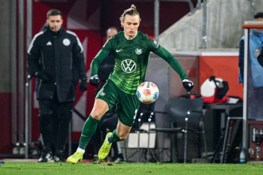 COLOGNE, Almanya - 30 HAZİRAN, 2026 Patrick Wimmer - 1. Bundesliga futbol maçı 1. FC Koeln, VfL Wolfsburg 'a karşı. Rhein Enerji Stadyumunda.