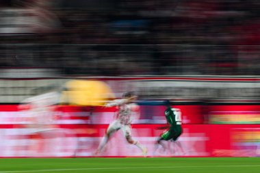 Kolej, Almanya - 30 HAZİRAN, 2026: - 1. Bundesliga futbol maçı 1. FC Koeln, VfL Wolfsburg 'a karşı. Rhein Enerji Stadyumunda.