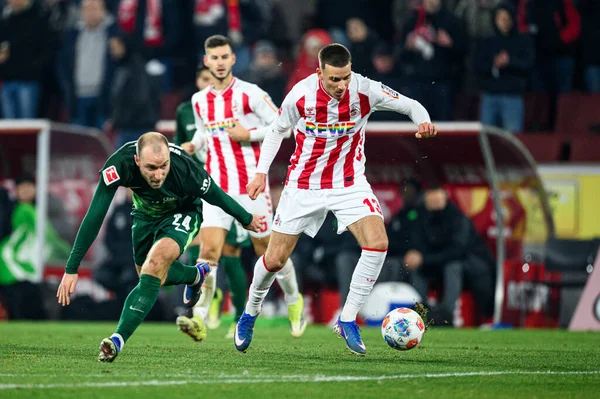 KOLOGNE, Almanya - 30 HAZİRAN, 2026: 1 dedi El Mala. Bundesliga futbol maçı 1. FC Koeln, VfL Wolfsburg 'a karşı. Rhein Enerji Stadyumunda.