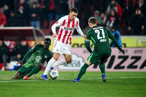 KOLOGNE, Almanya - 30 HAZİRAN, 2026: 1 dedi El Mala. Bundesliga futbol maçı 1. FC Koeln, VfL Wolfsburg 'a karşı. Rhein Enerji Stadyumunda.