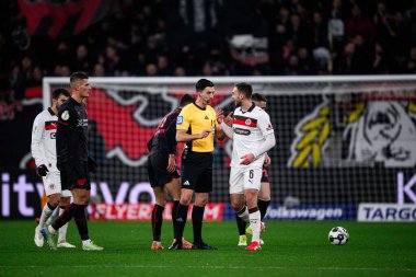 LEVERKUSEN, GERMANY - 3 Şubat 2026:, DFB Pokal maçı Bayer 04 Leverkusen-St. Pauli maçı Bayarena 'da
