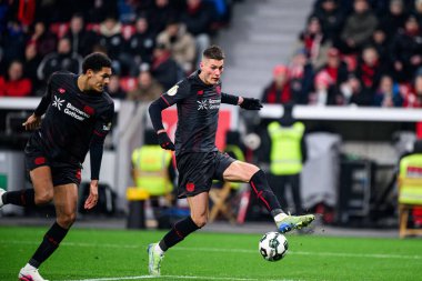 LEVERKUSEN, GERMANY - 3 Şubat 2026: Patrik Schick, gol, DFB Pokal maçı Bayer 04 Leverkusen-St. Pauli maçı Bayena 'da