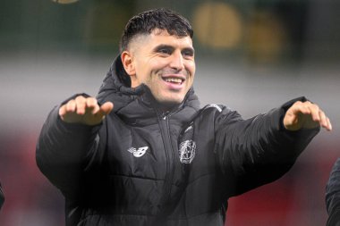 LEVERKUSEN, GERMANY - 3 Şubat 2026: Exequiel Palacios, DFB Pokal maçı Bayer 04 Leverkusen - St. Pauli