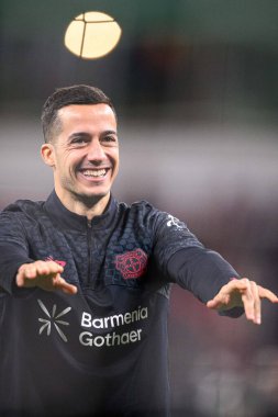 LEVERKUSEN, GERMANY - 3 Şubat 2026: Lucas Vazquez, Bayarena 'da DFB Pokal maçı Bayer 04 Leverkusen-St. Pauli maçı