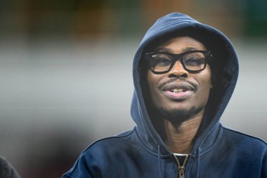 LEVERKUSEN, GERMANY - 3 Şubat 2026: Nathan Tella in Ray-Ban Meta Gen 2, The DFB Pokal match Bayer 04 Leverkusen vs St. Pauli at Bayarena