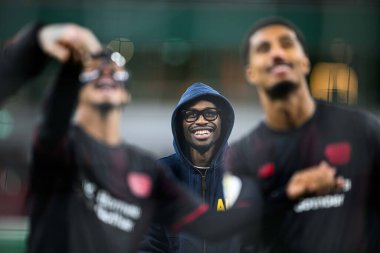 LEVERKUSEN, GERMANY - 3 Şubat 2026: Nathan Tella in Ray-Ban Meta Gen 2, The DFB Pokal match Bayer 04 Leverkusen vs St. Pauli at Bayarena