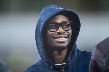 LEVERKUSEN, GERMANY - 3 Şubat 2026: Nathan Tella in Ray-Ban Meta Gen 2, The DFB Pokal match Bayer 04 Leverkusen vs St. Pauli at Bayarena
